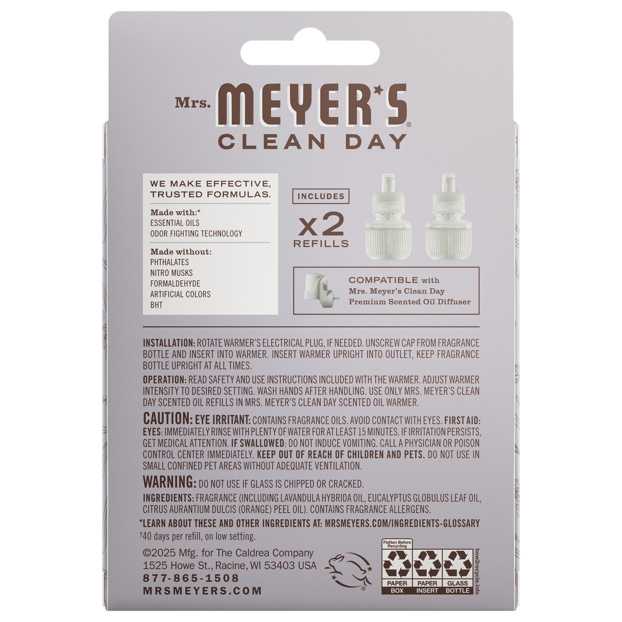 Lavender Plug In Scented Oil Refill. 2-Pack - Image 3