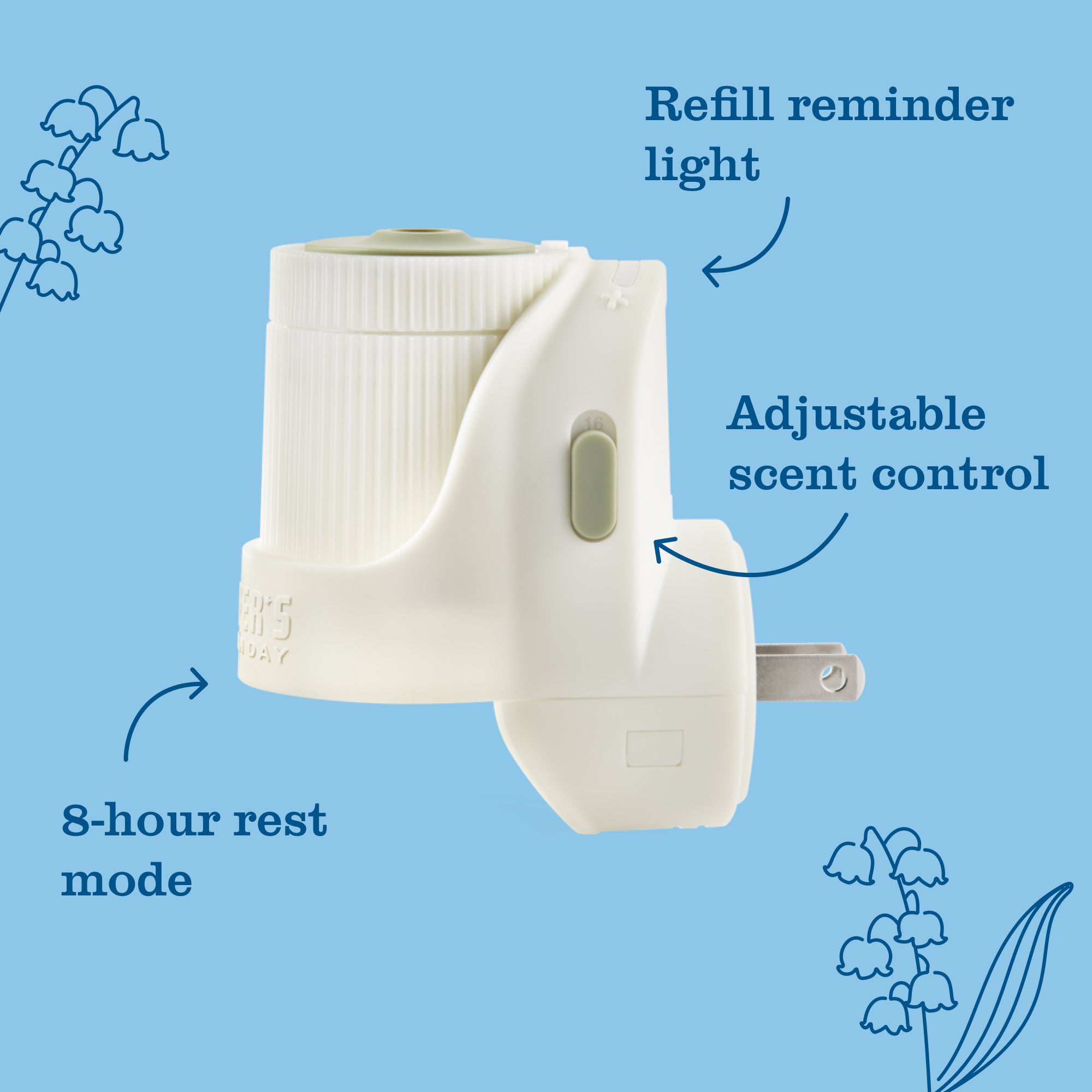 Rain Water Plug In Scented Oil Warmer With Refill - Image 8