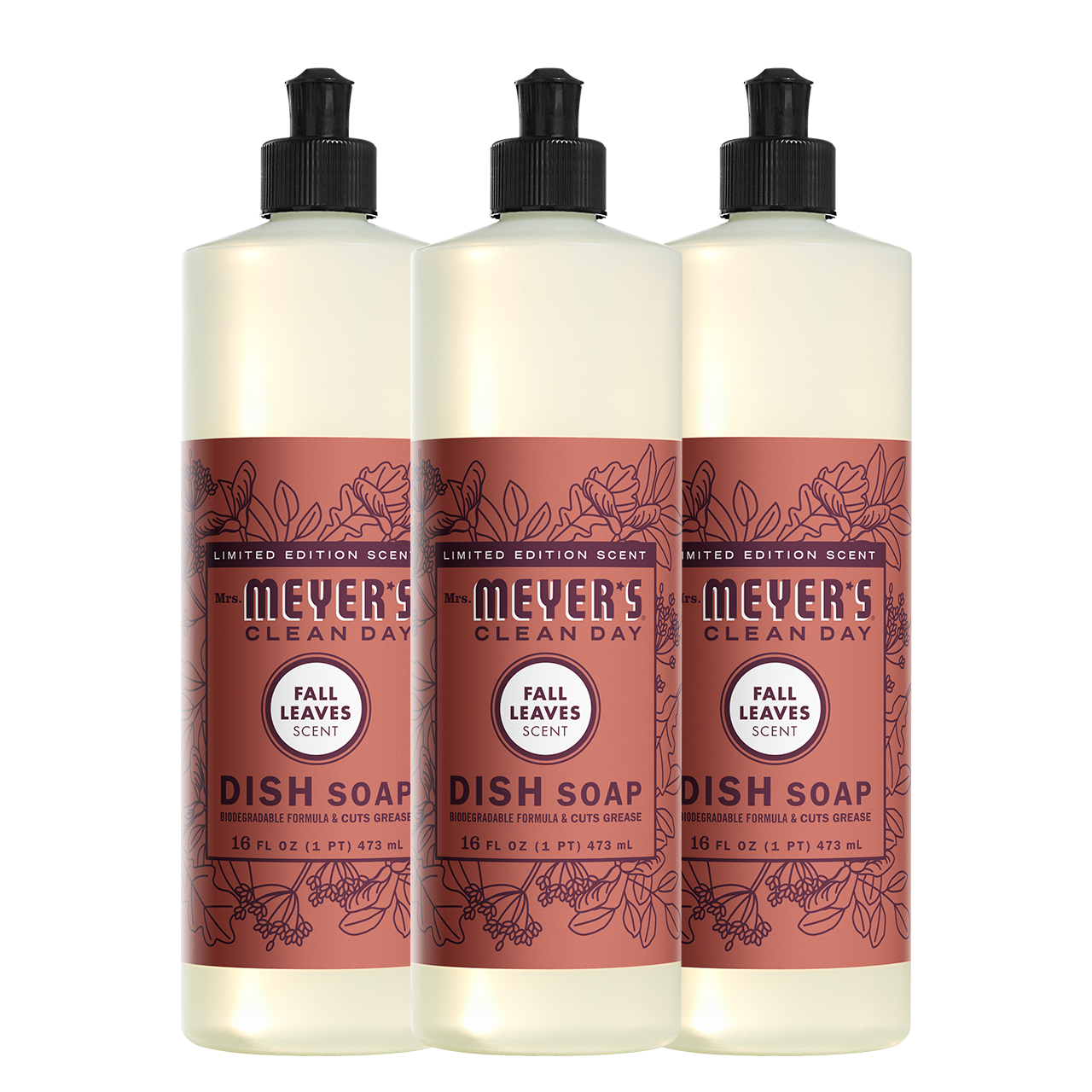 Fall Leaves Dish Soap 3-count Bundle